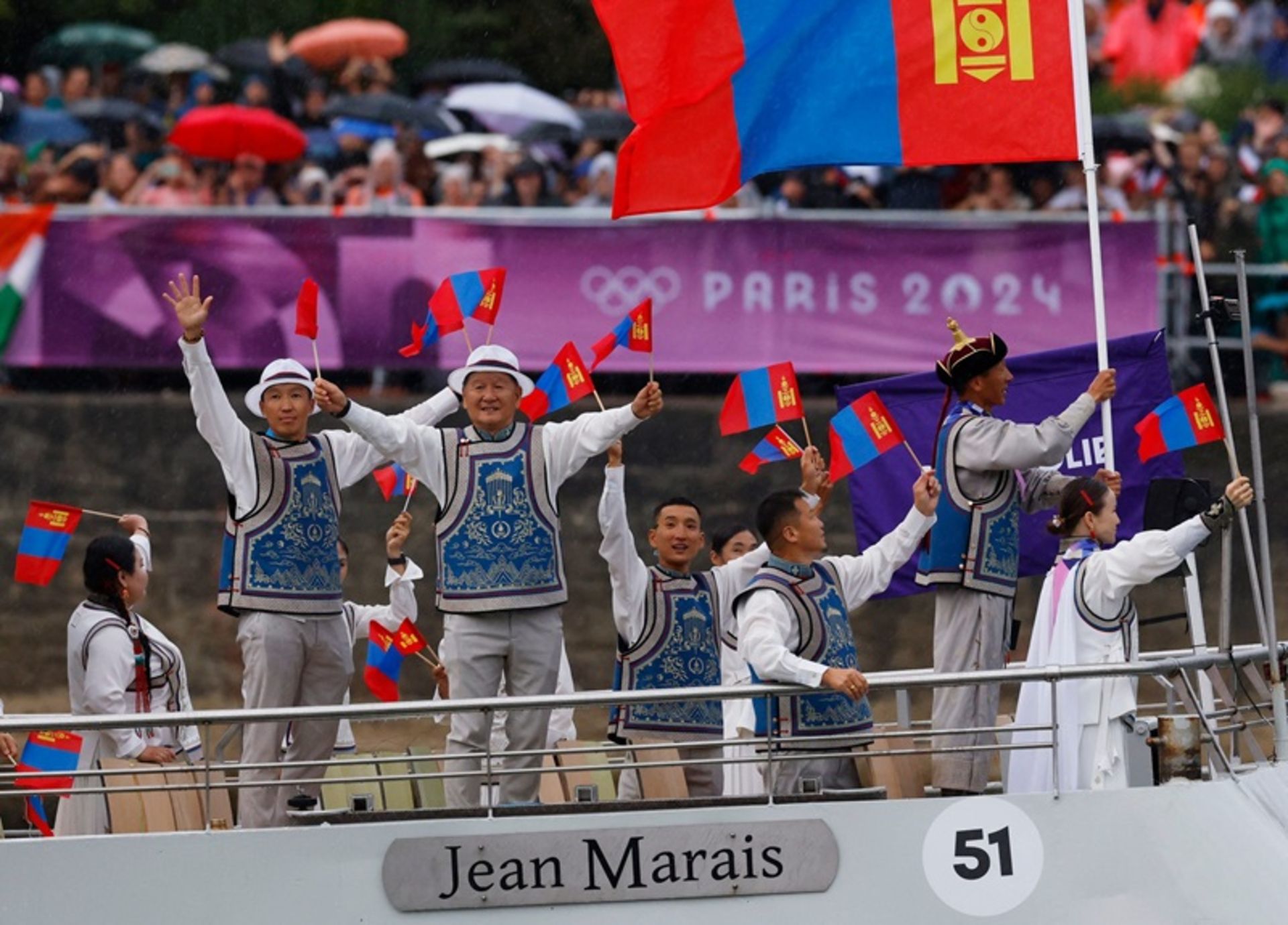 افتاحیه المپیک ۲۰۲۴ - کاروان مغولستان