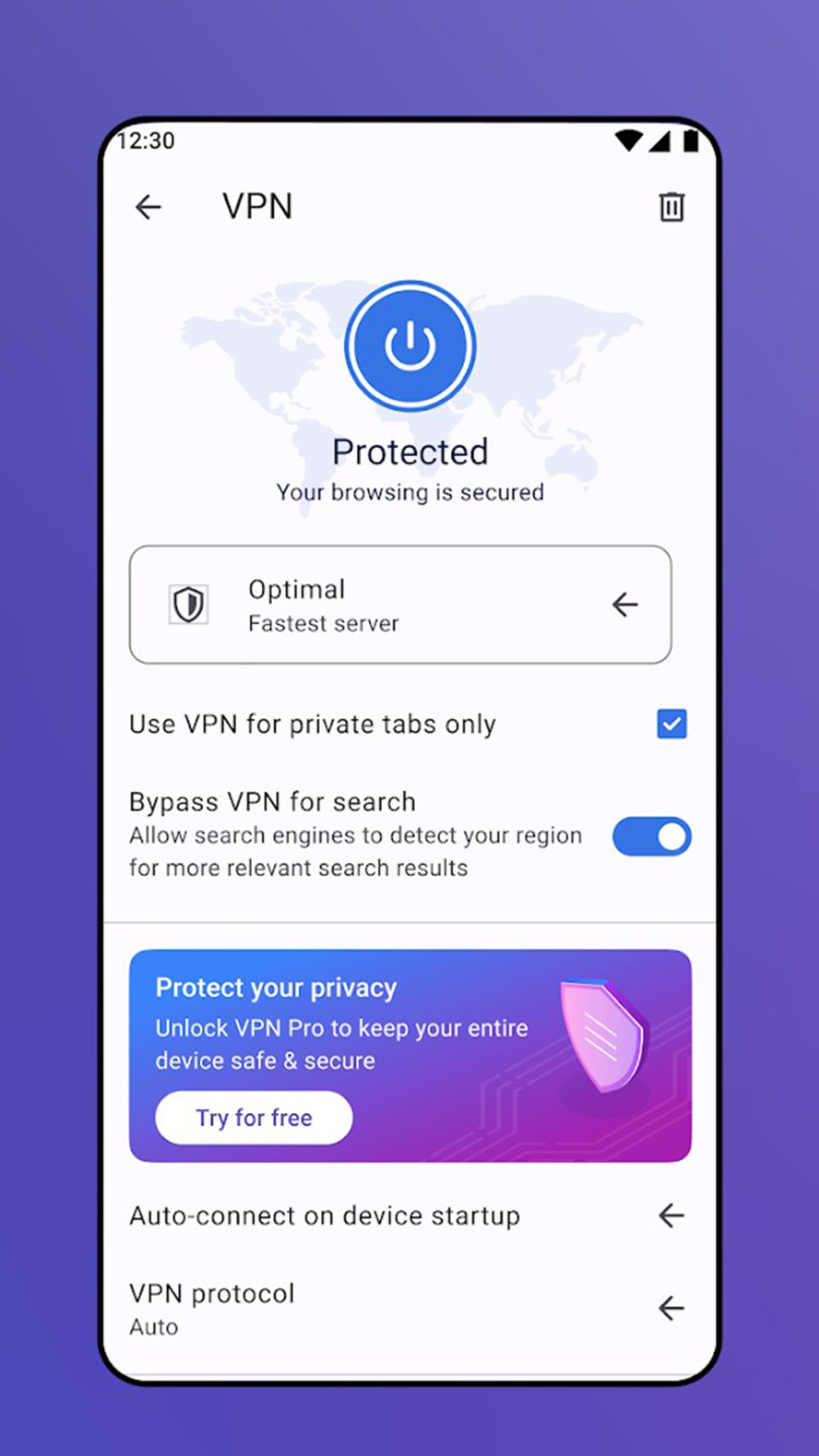 قابلیت های امنیتی مرورگر Opera در گوشی