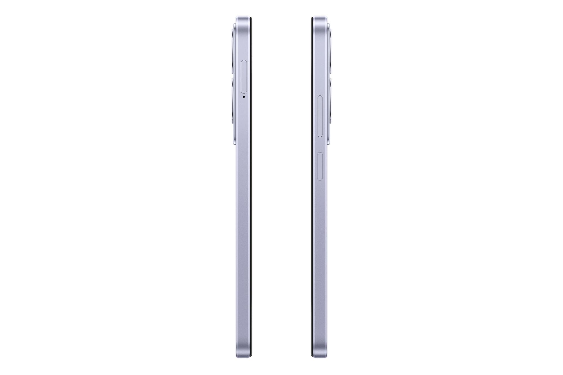 نمای جانبی گوشی موبایل اوپو Oppo A2 بنفش