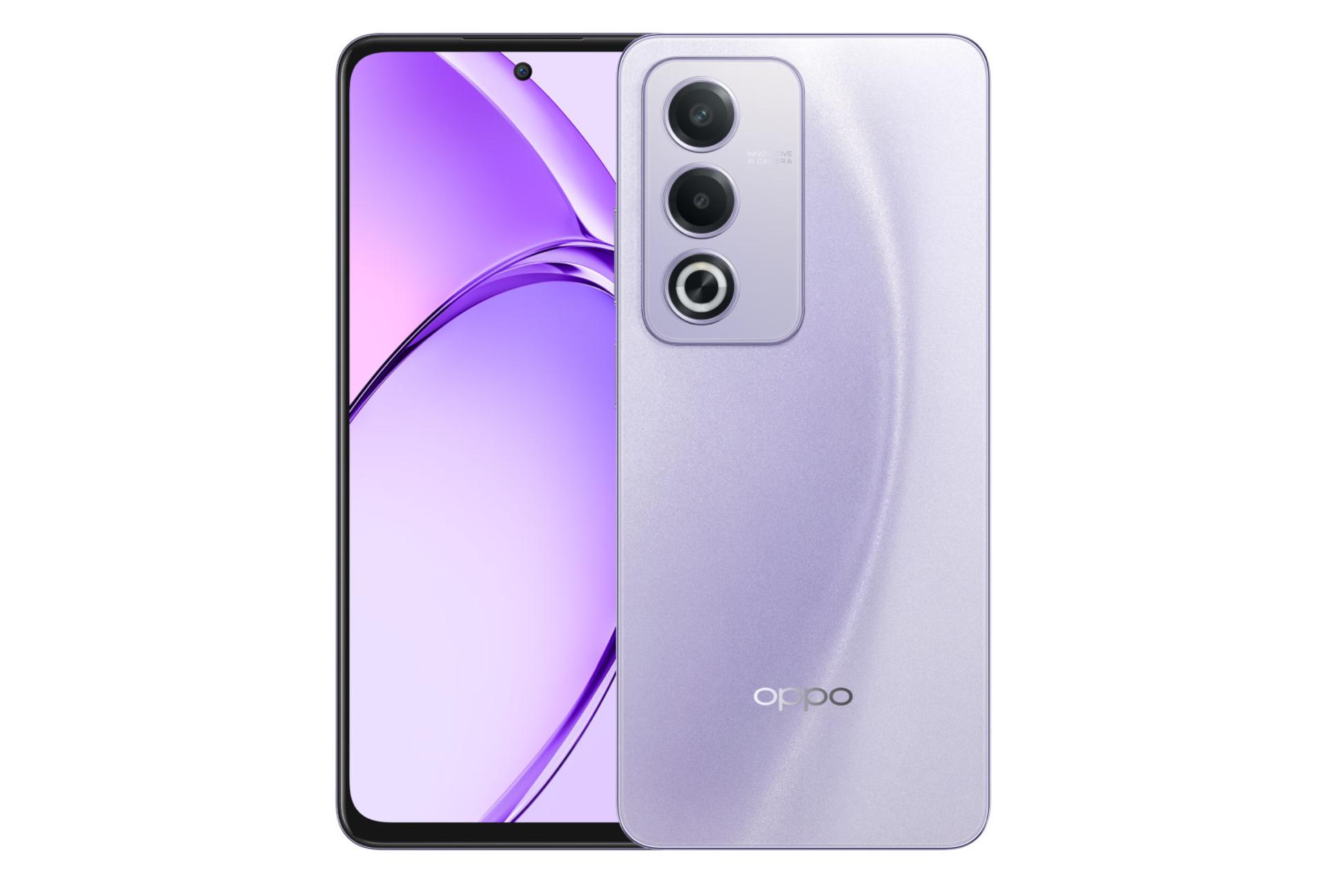 پنل جلو و پشت گوشی موبایل A3 پرو اوپو نسخه هند ارغوانی / Oppo A3 Pro India