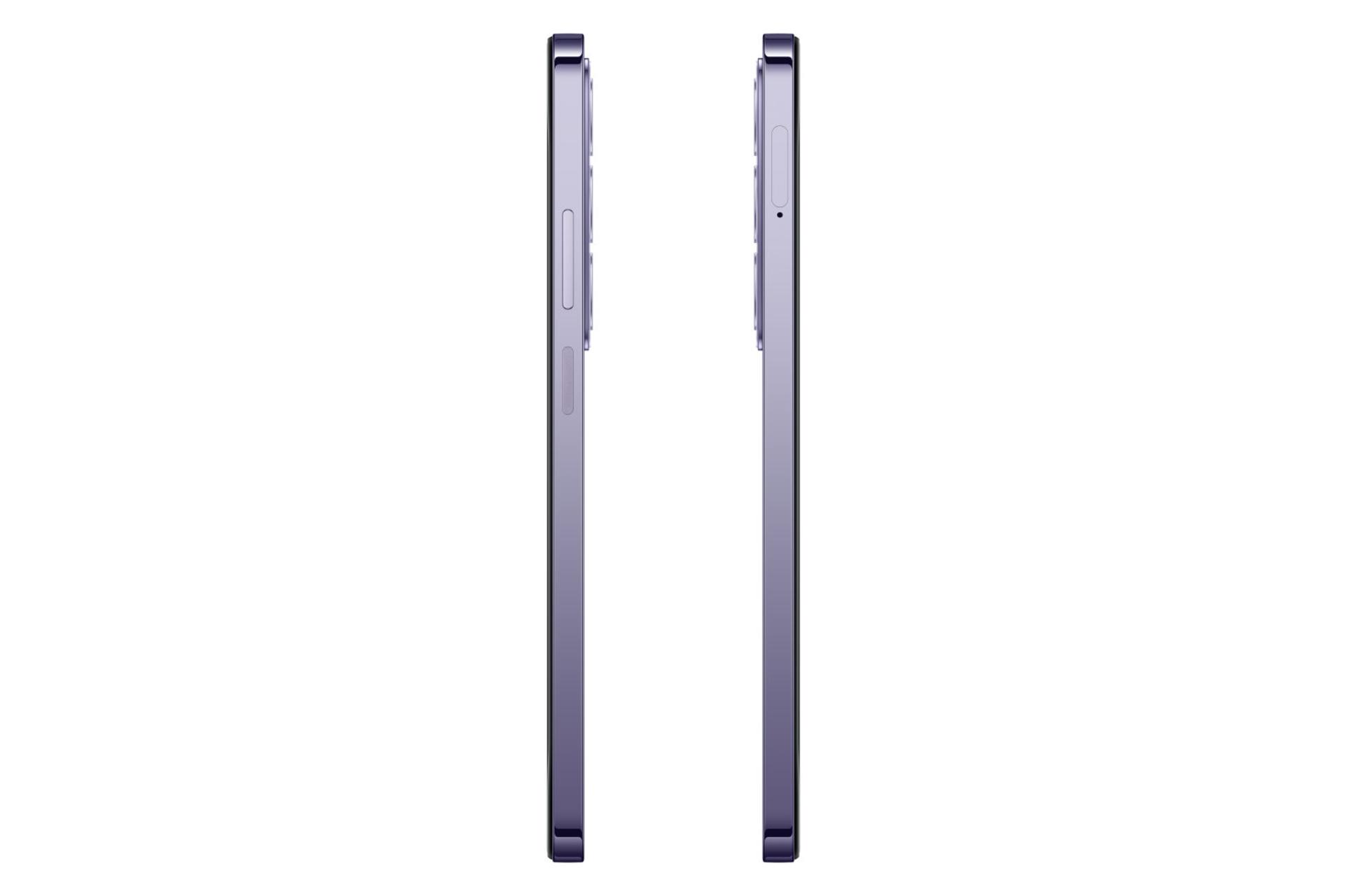لبه های کناری گوشی موبایل A3 پرو اوپو نسخه هند ارغوانی / Oppo A3 Pro India