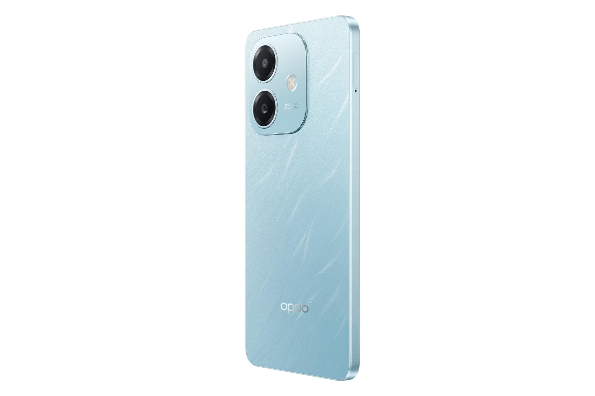 سمت راست پنل پشت گوشی موبایل اوپو Oppo A3x 4G آبی روشن