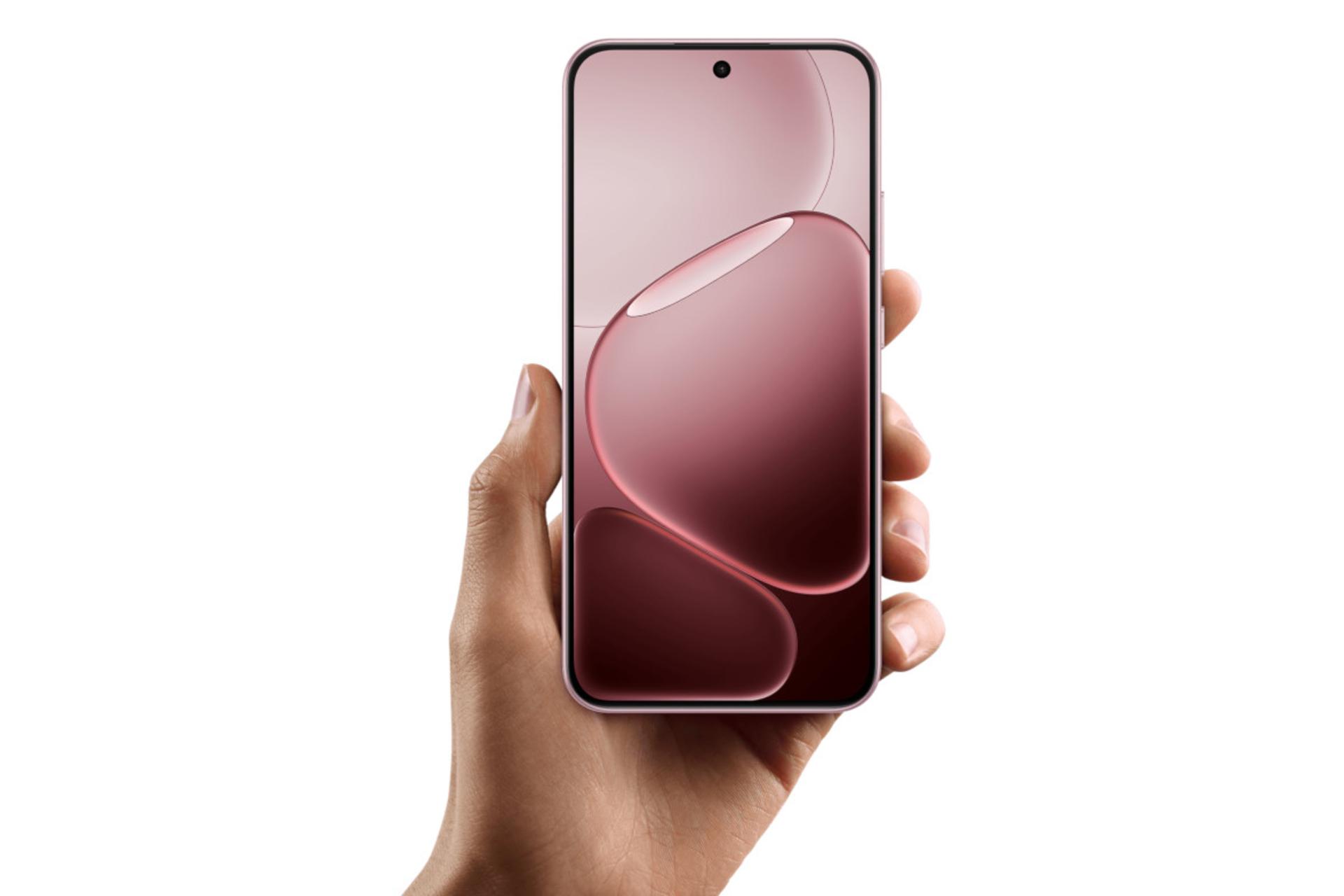پنل جلو و صفحه نمایش گوشی موبایل A6 پرو اوپو 5G صورتی روشن / Oppo A6 Pro 5G