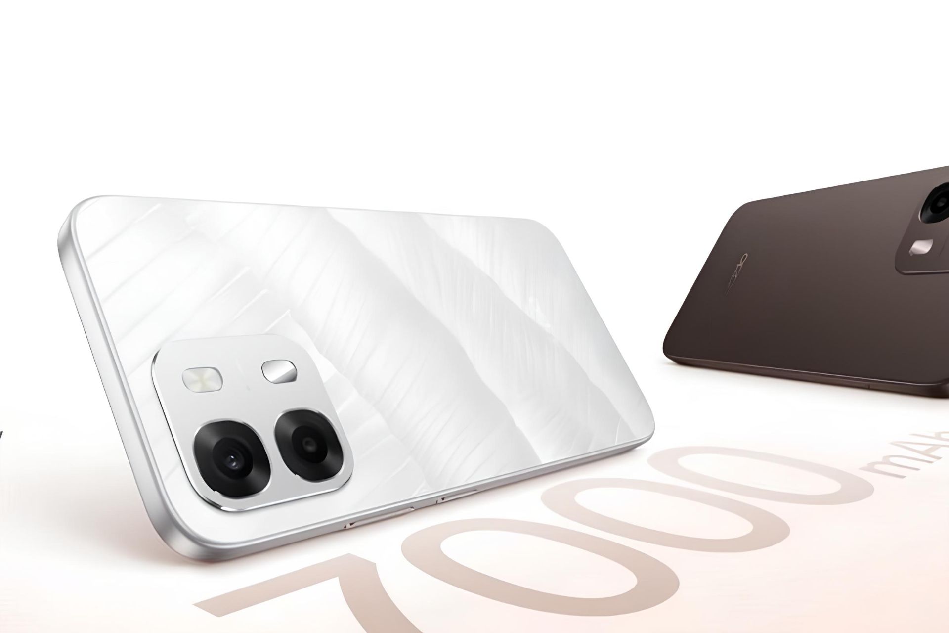 پنل پشتی گوشی اوپو A6s رنگ سفید و قهوه‌ای