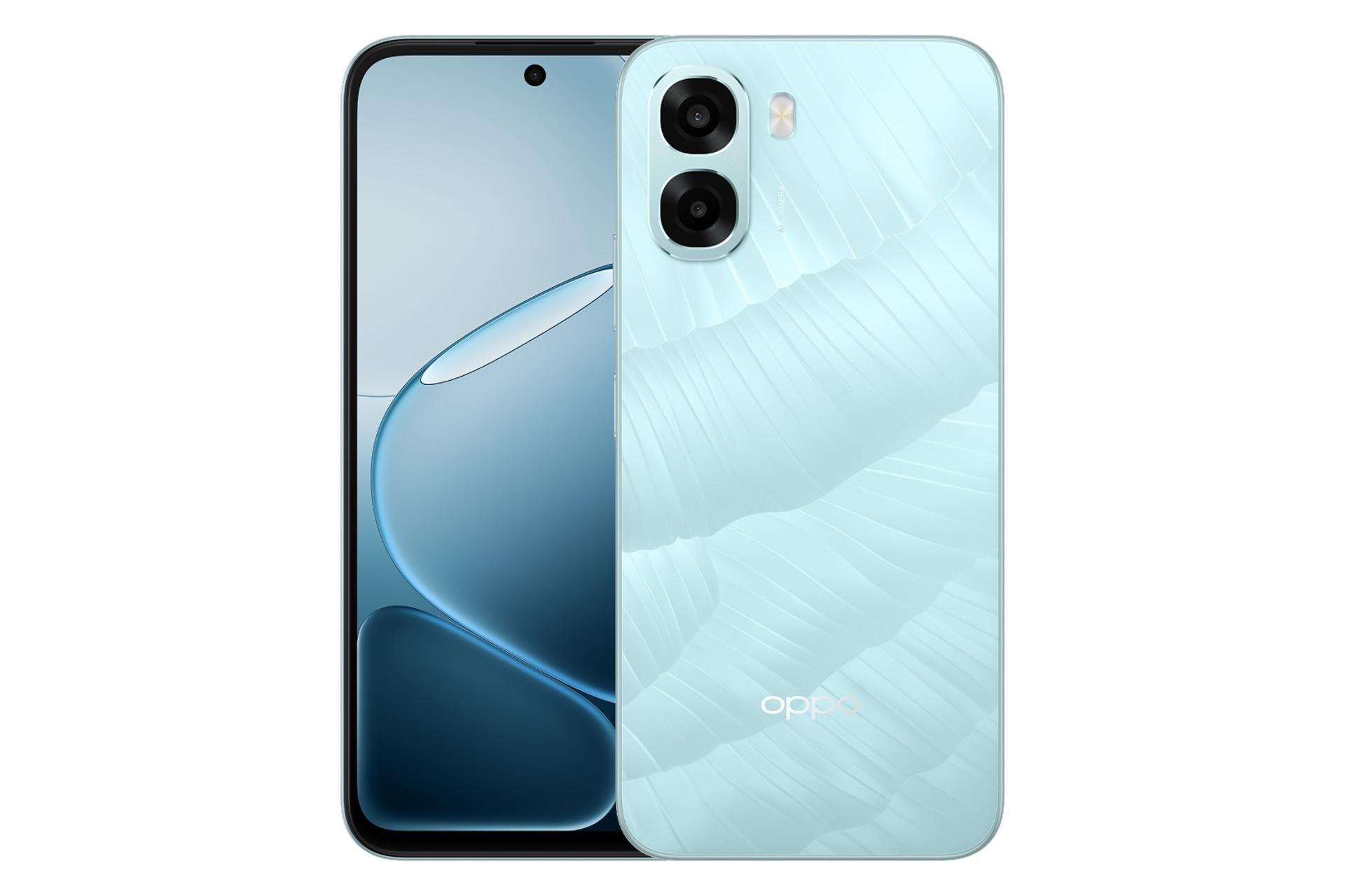 پنل جلو و پشت گوشی موبایل اوپو Oppo A6x 5G آبی روشن