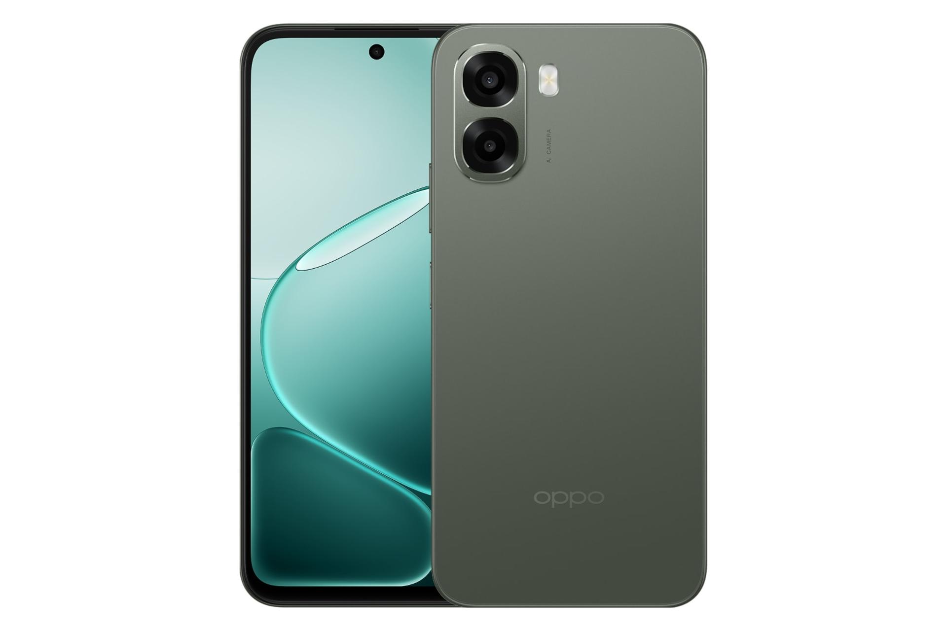 پنل جلو و پشت گوشی موبایل اوپو Oppo A6x 5G سبز تیره