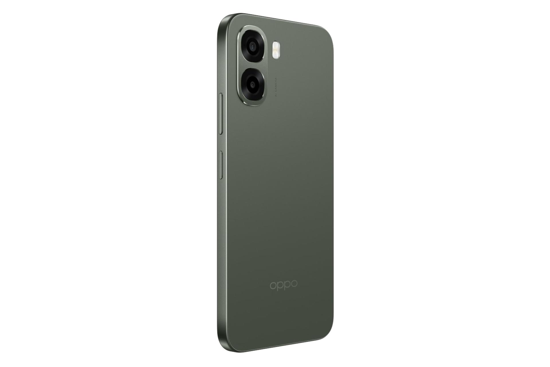 پنل پشت و چینش دوربین گوشی موبایل اوپو Oppo A6x 5G سبز تیره