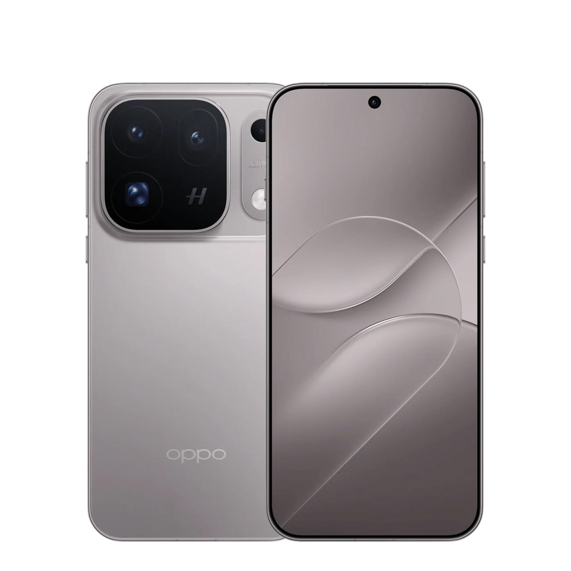 گوشی هوشمند اوپو (Oppo Find X10 Pro Max) با رنگ تیتانیوم روشن