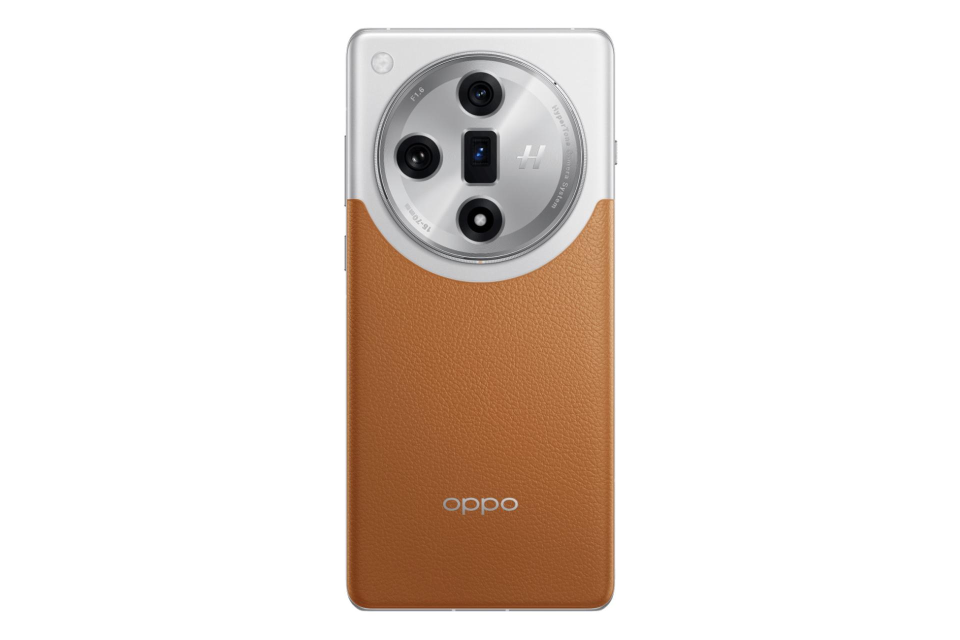 پنل پشت و چینش دوربین گوشی موبایل فایند X7 اوپو قهوه ای روشن / Oppo Find X7