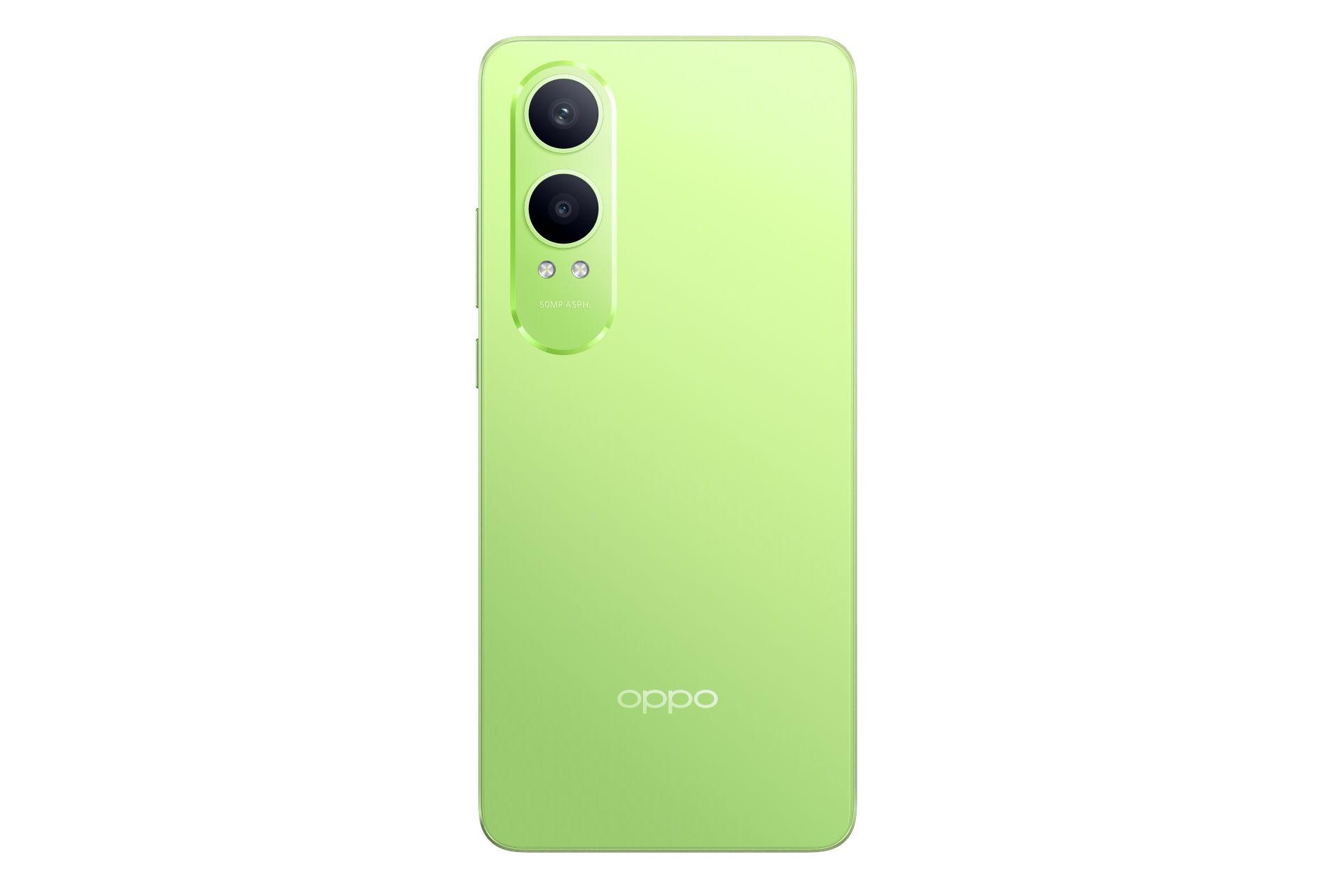 پنل پشت و چینش دوربین گوشی موبایل اوپو Oppo K12x سبز روشن