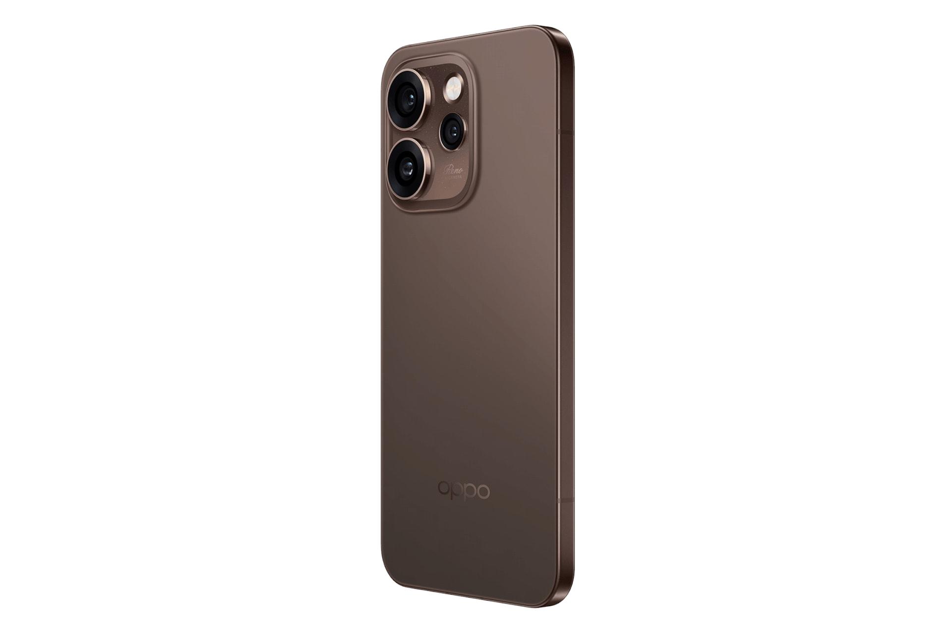 پنل پشت و چینش دوربین گوشی موبایل Reno15 اوپو قهوه ای / Oppo Reno15