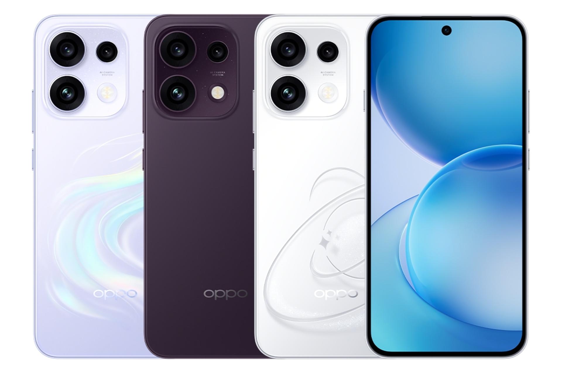 گوشی موبایل اوپو Oppo Reno16 F در رنگ های مختلف