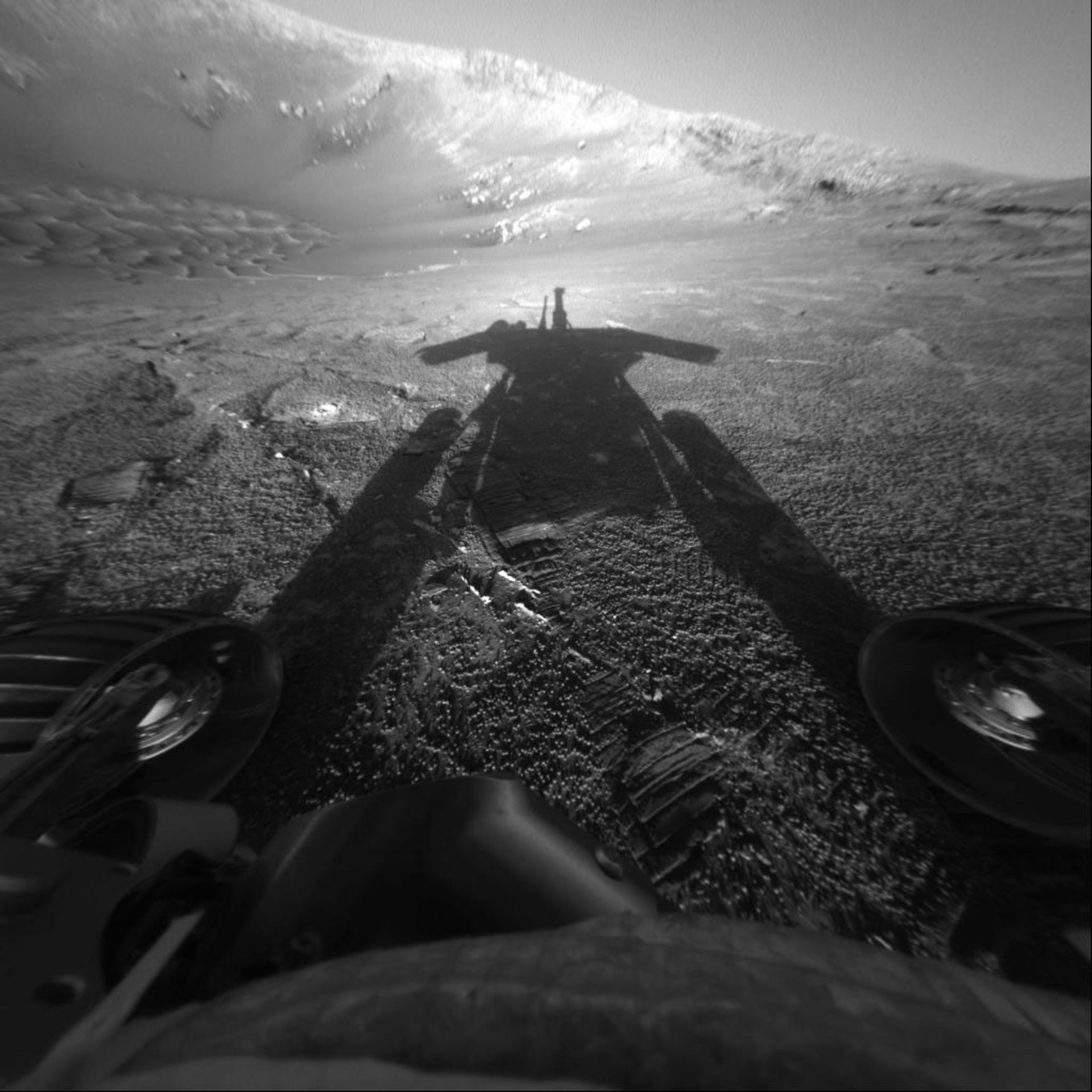 سایه آپورچونیتی روی مریخ از نگاه خودش