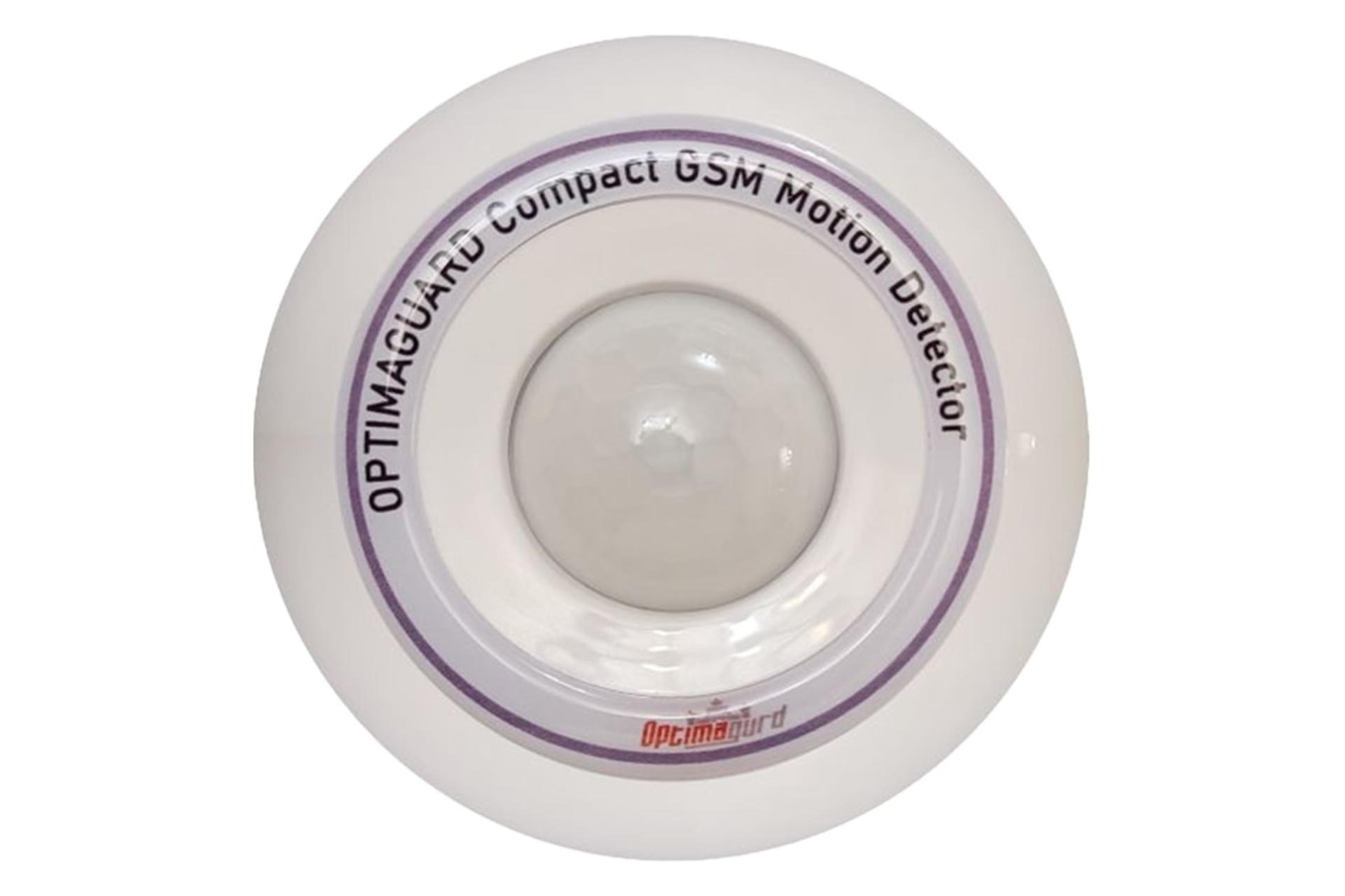 نمای دستگاه اصلی دزدگیر اماکن اپتیماگارد OGC220DX با نمایش لوگو