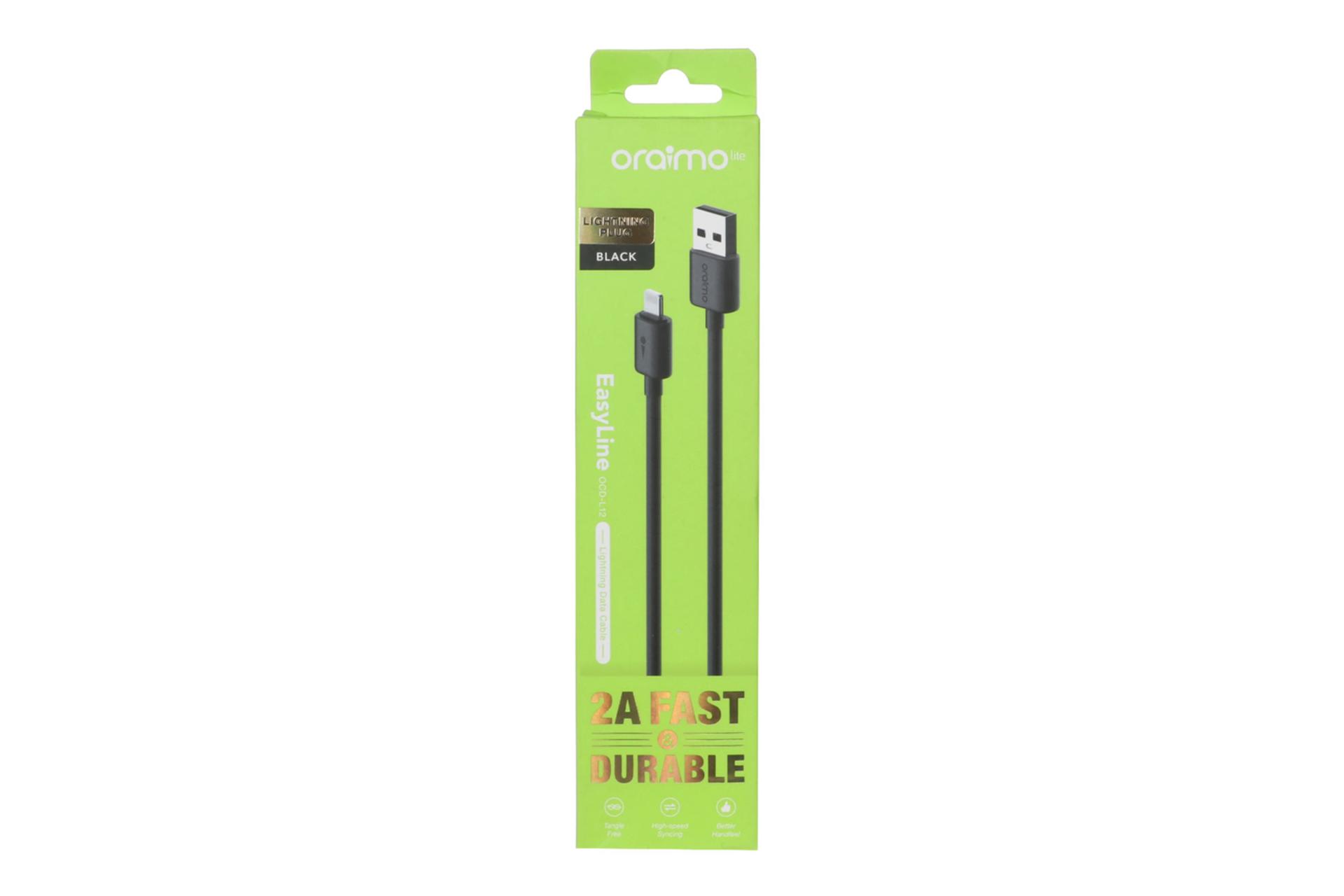 جعبه کابل شارژ USB اورایمو Type-A به Lightning مدل OCD-L12 با طول 1 متر