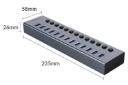ابعاد و اندازه هاب USB-A اوریکو 13 پورت مدل BT2U3-13AB
