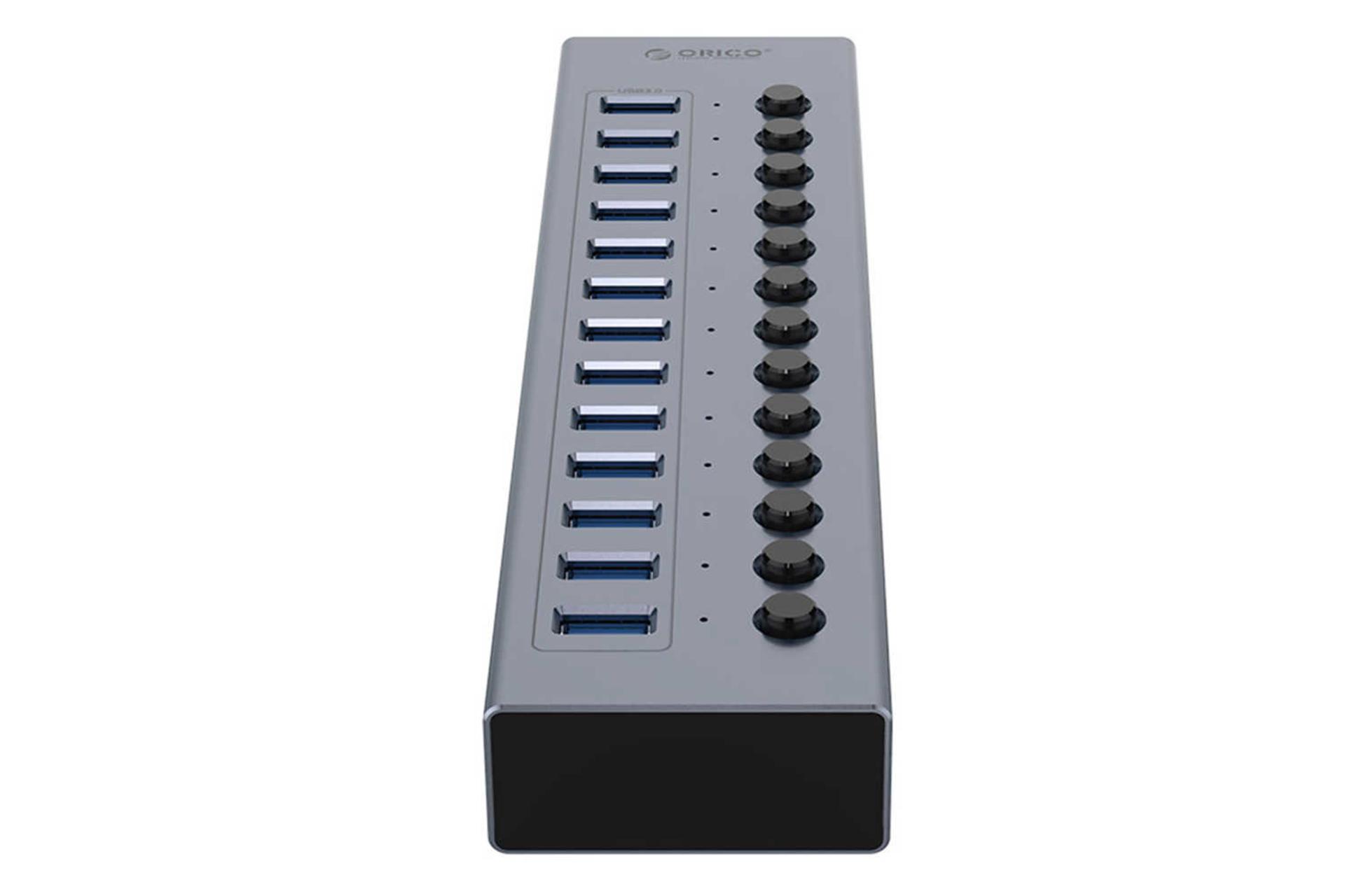 نمای جلوی هاب USB-A اوریکو 13 پورت مدل BT2U3-13AB