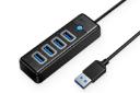 نمای سمت راست هاب USB-C اوریکو 4 پورت مدل PW4U-U3 رنگ مشکی