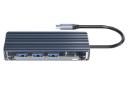 نمای کناری هاب USB-C اوریکو 8 پورت مدل WB-8P