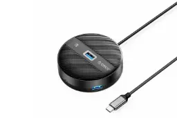 هاب USB هاب USB-C اوریکو 4 پورت مدل YS4-C3 رنگ مشکی