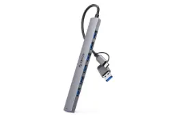 هاب USB هاب USB-A اوریکو 7 پورت مدل YSA2-U3 رنگ خاکستری