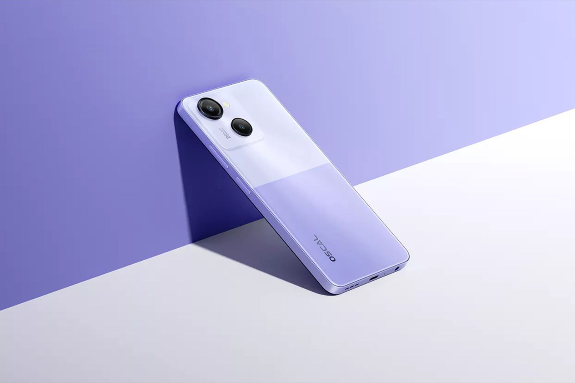 گوشی یاسی رنگ اسکال مدرن 8 بلک ویو از نمایش سه رخ پشت