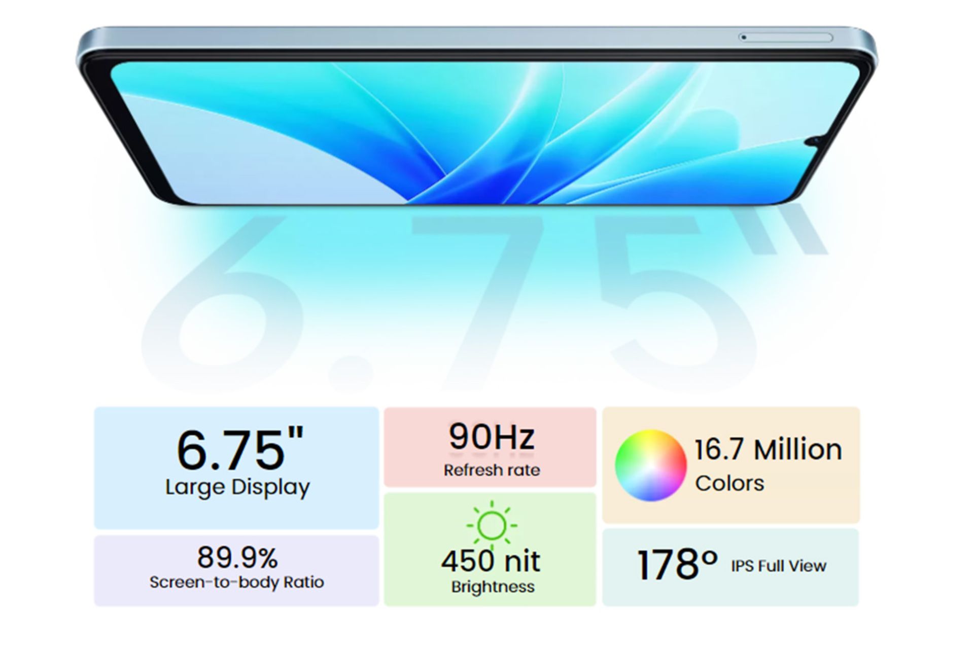 گوشی بلک ویو از نمای سه رخ روبرو