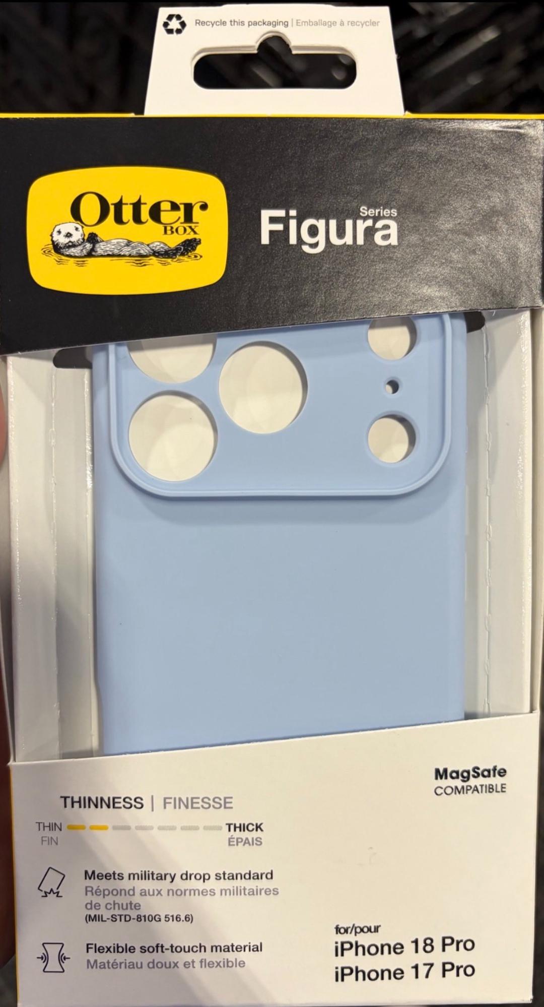 قاب محافظ آبی رنگ اوترباکس (OtterBox) سری فیگورا برای آیفون ۱۸ پرو