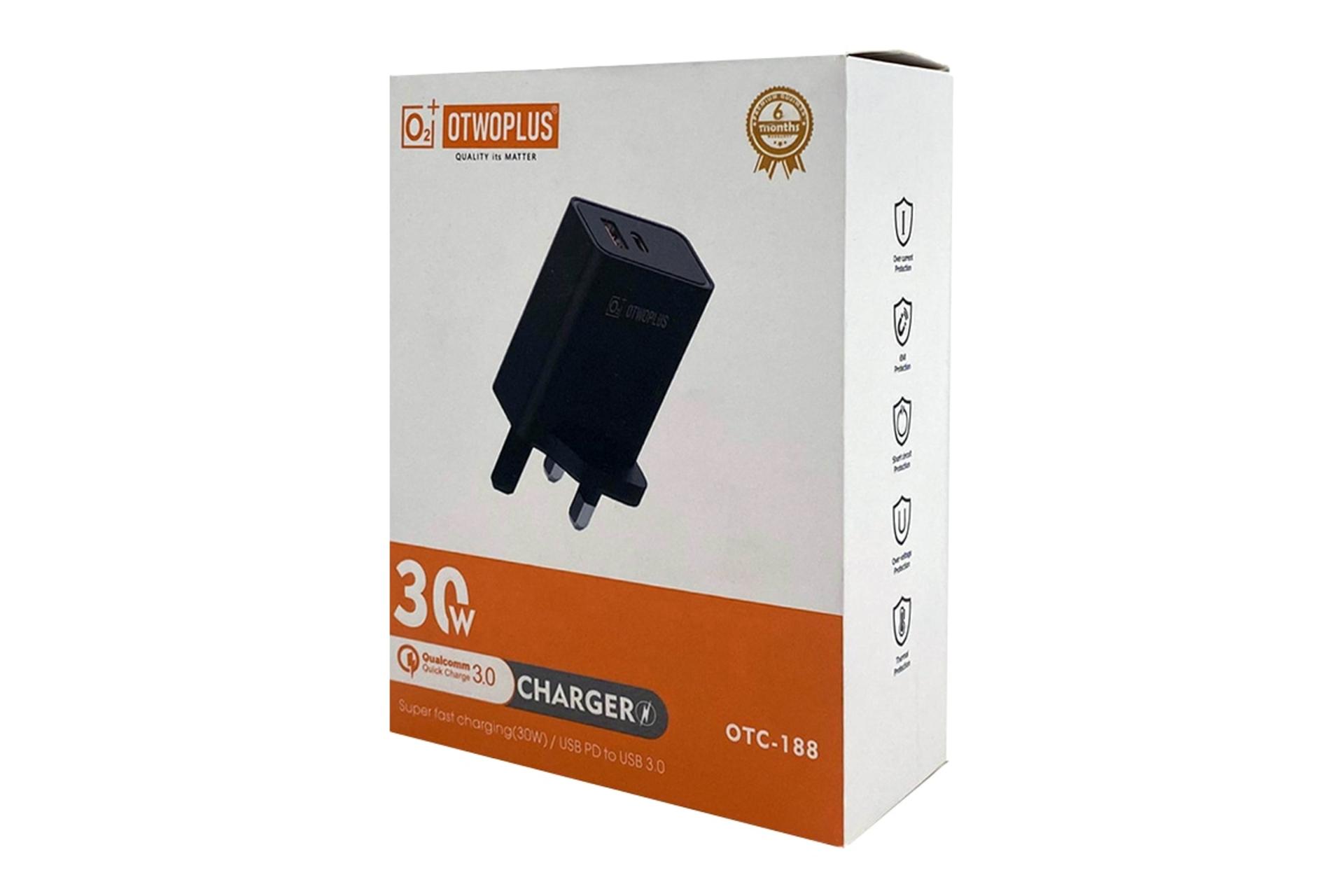 جعبه شارژر اتوپلاس OTWOPLUS OTC-188