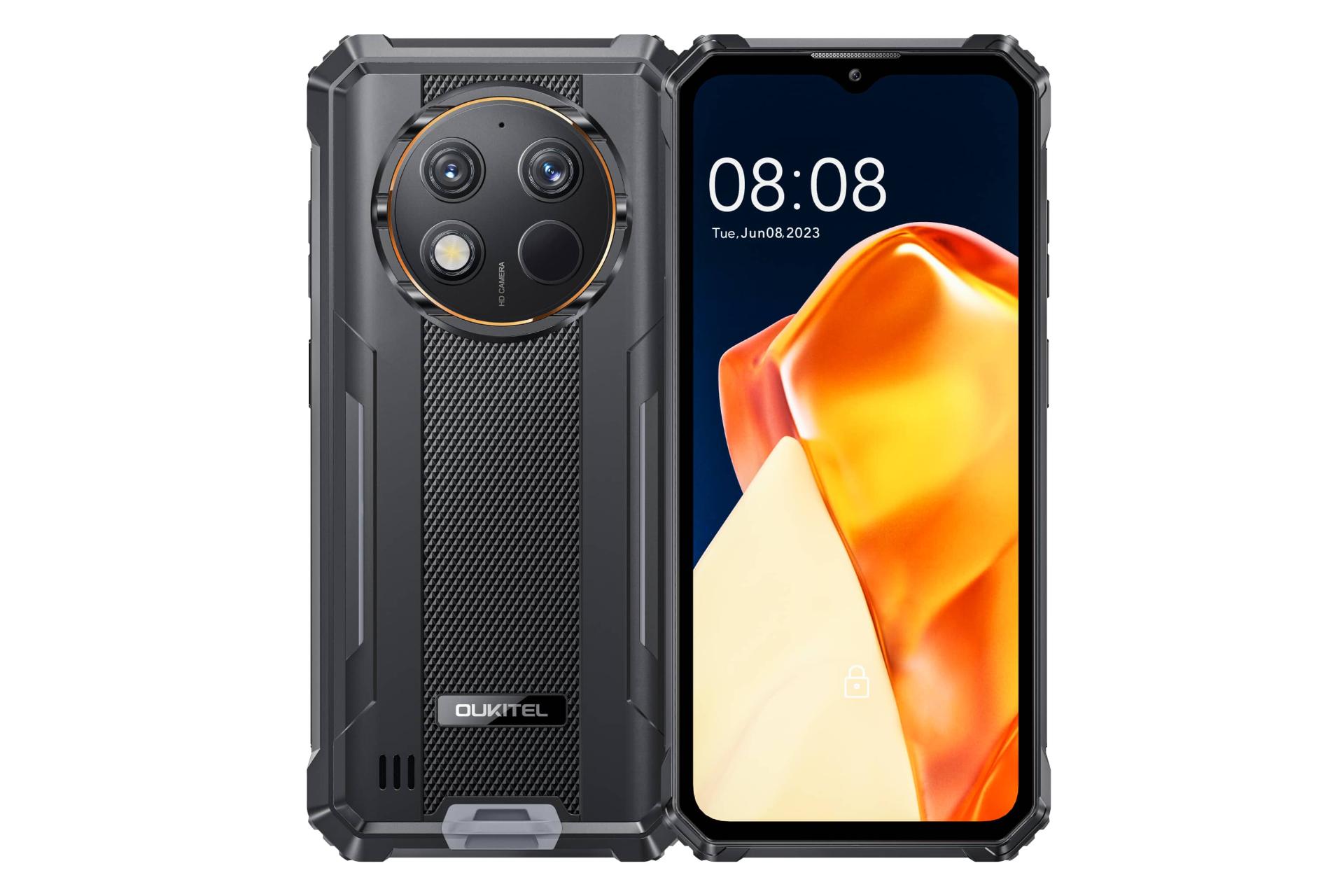 پنل جلو و پشت گوشی موبایل اوکیتل Oukitel G1 مشکی و خاکستری
