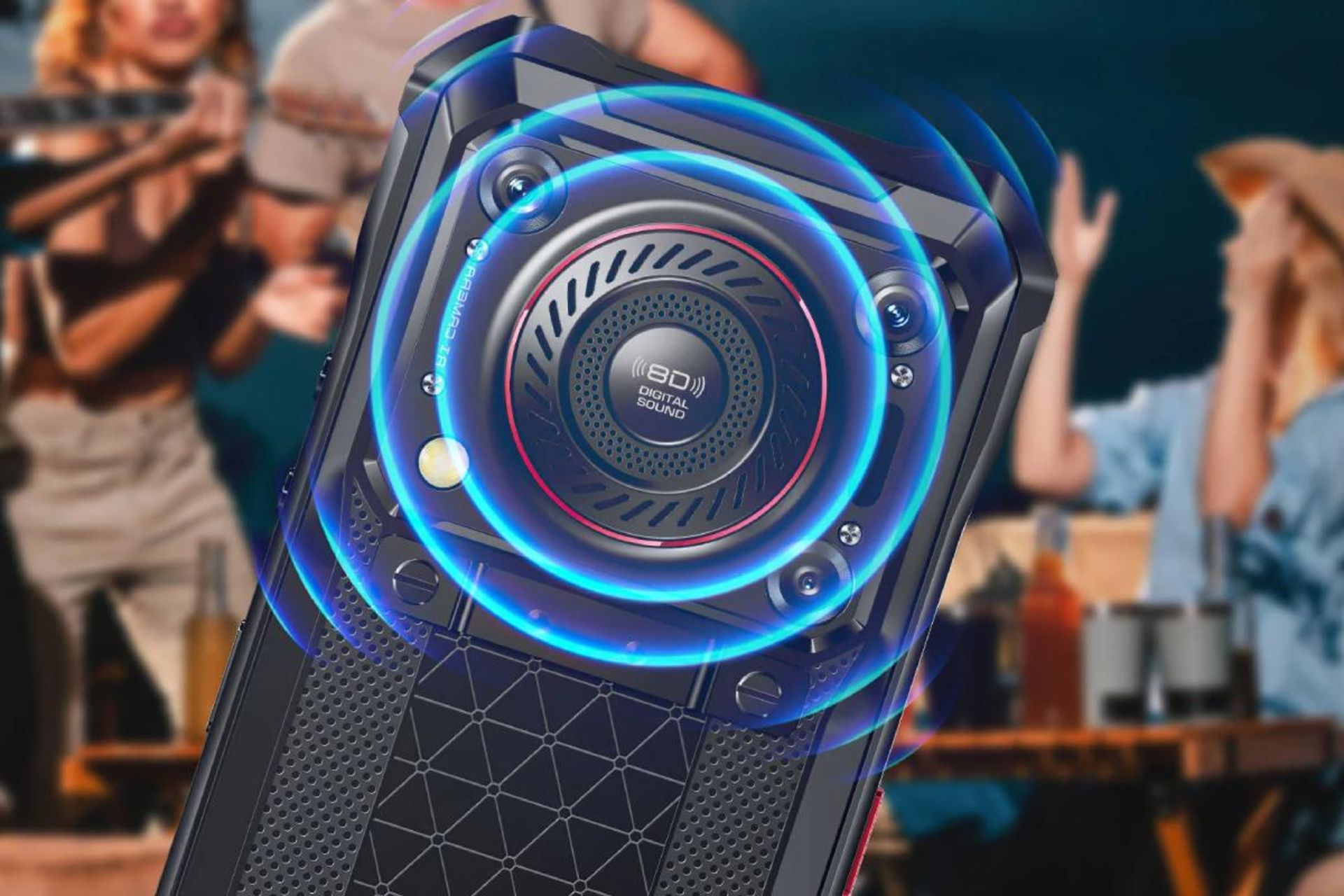 گوشی مقاوم اوکیتل W33 Pro از نمای پشت