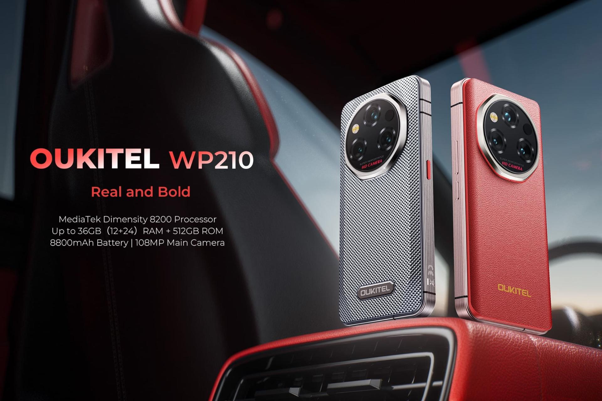 گوشی موبایل اوکیتل Oukitel WP210 در رنگ های مختلف