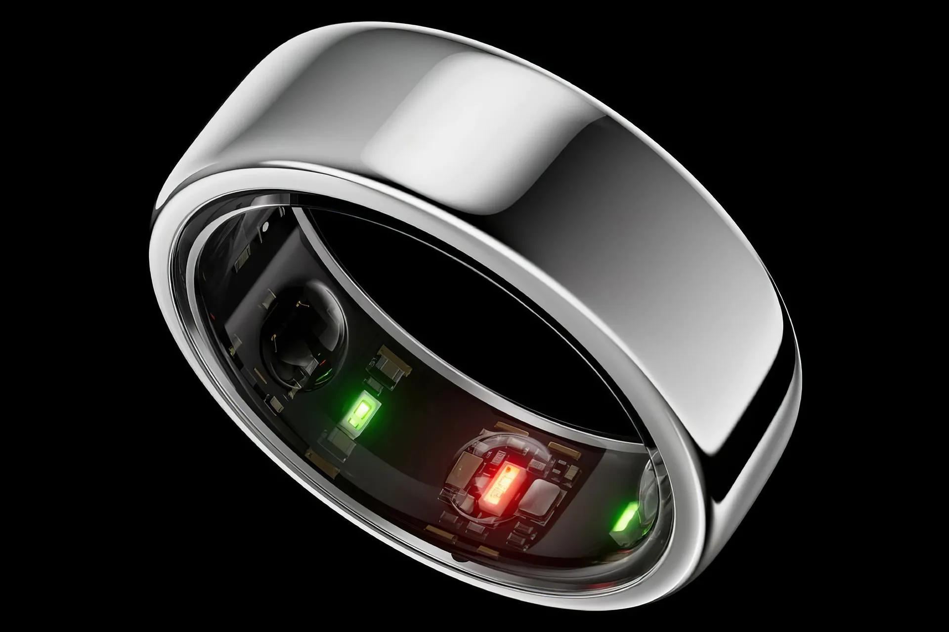 حلقه ی هوشمند Orua Ring 3 با پس زمینه مشکی