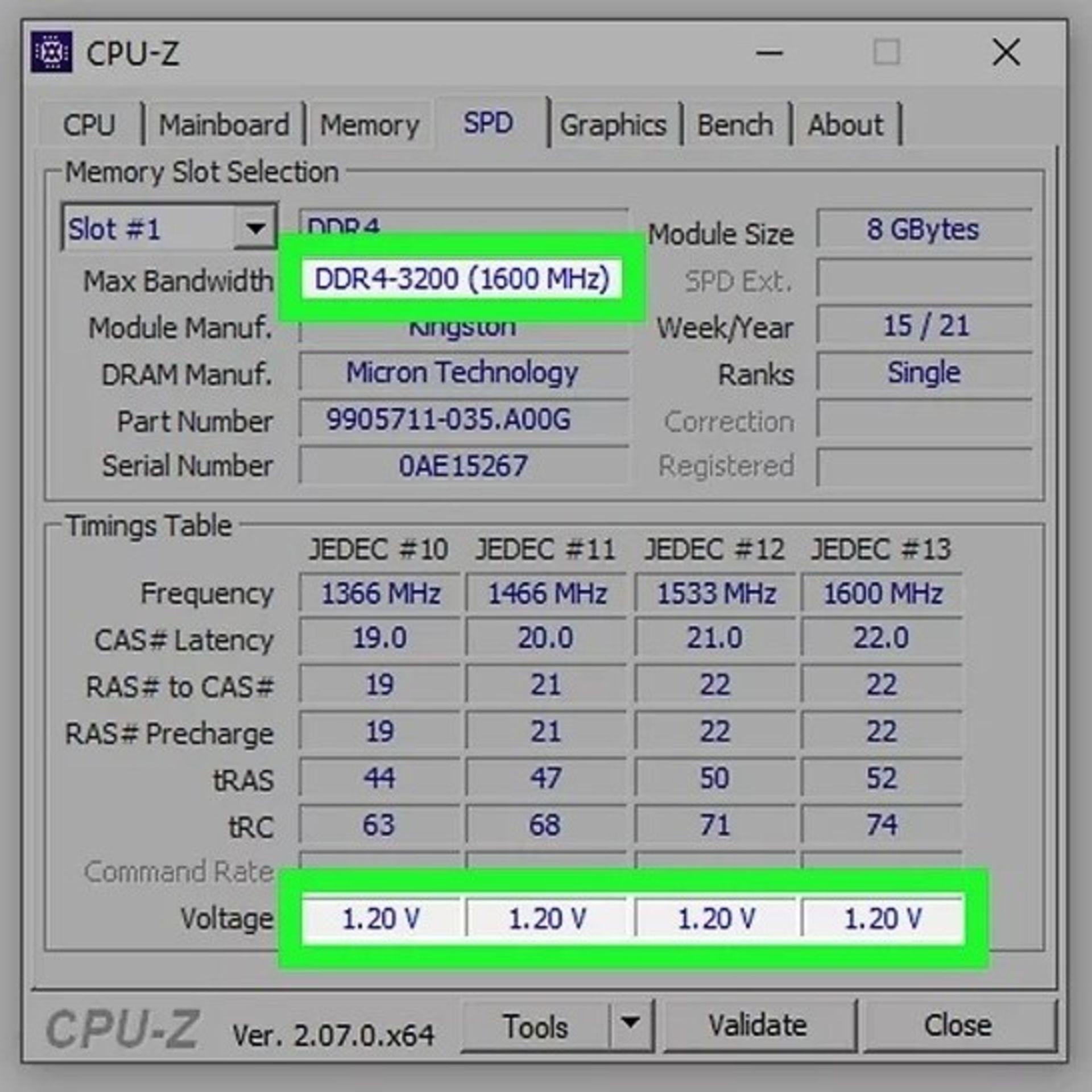 صفحه نرم افزار cpu-z