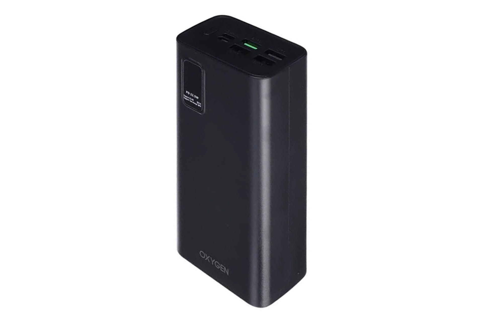 پاور بانک اکسیژن Oxygen OX-30 30000mAh از نمای کناری