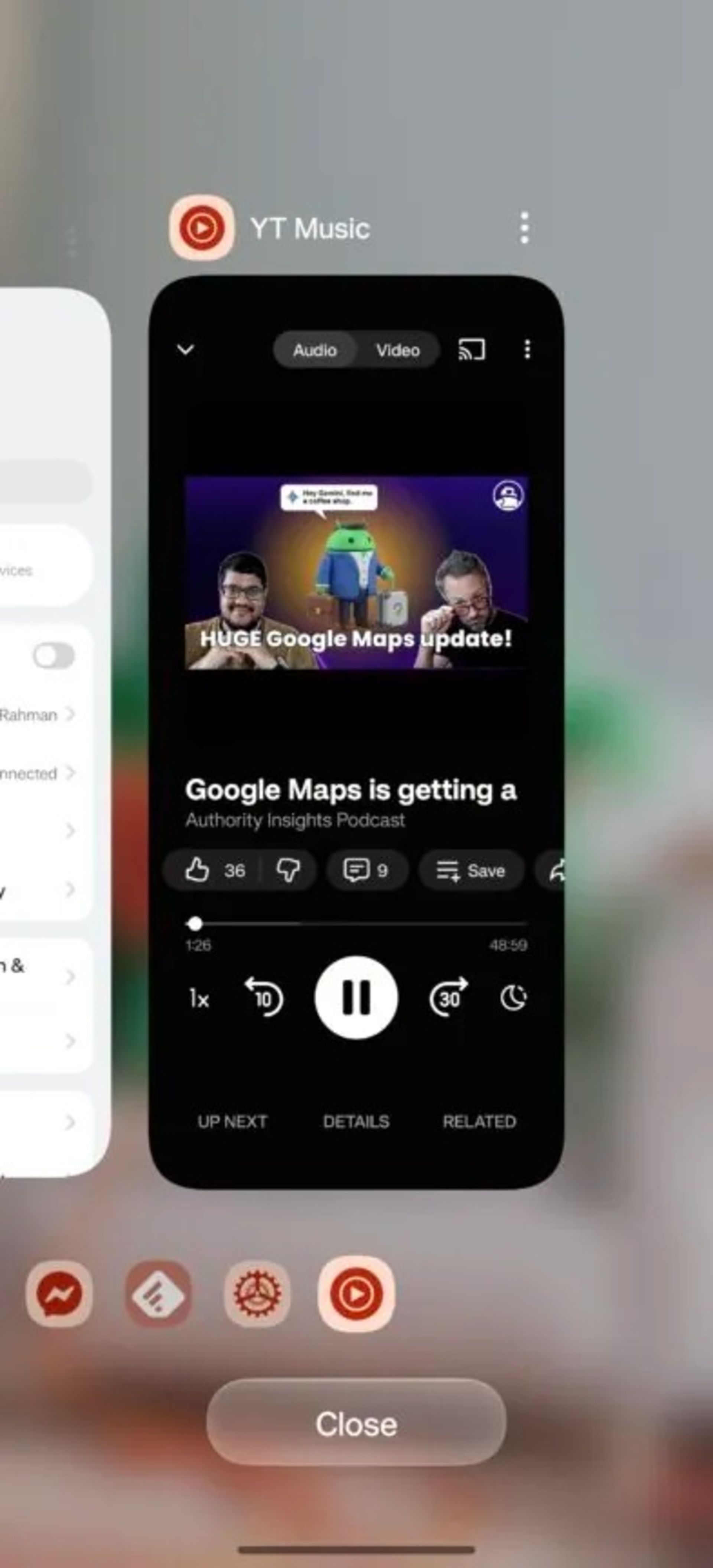 بخش برنامه‌های اخیر رابط کاربری OxygenOS 16