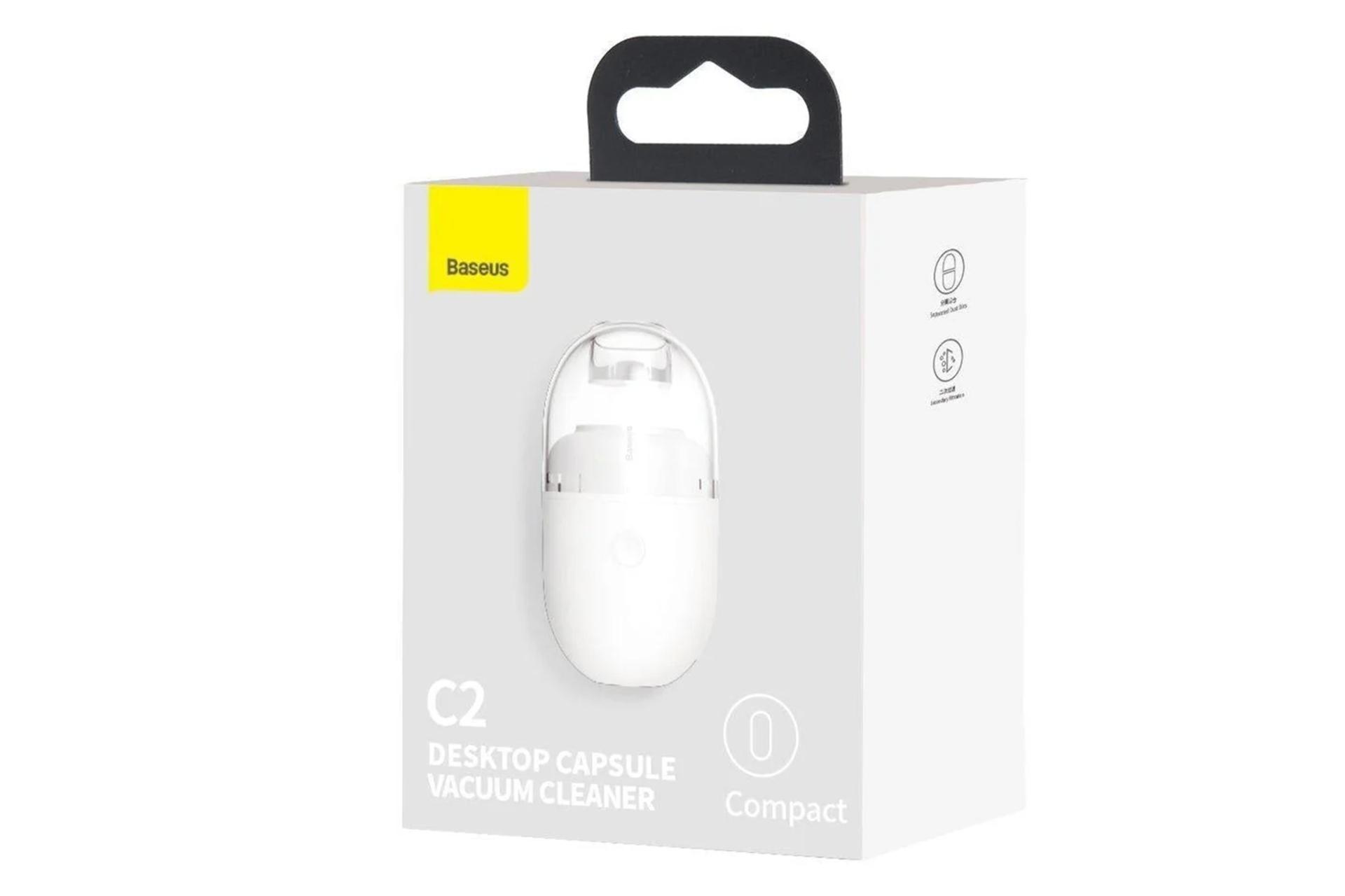 جعبه بسته بندی جارو شارژی باسئوس مدل CRXCQC2-01 Desktop Vacuum Cleaner