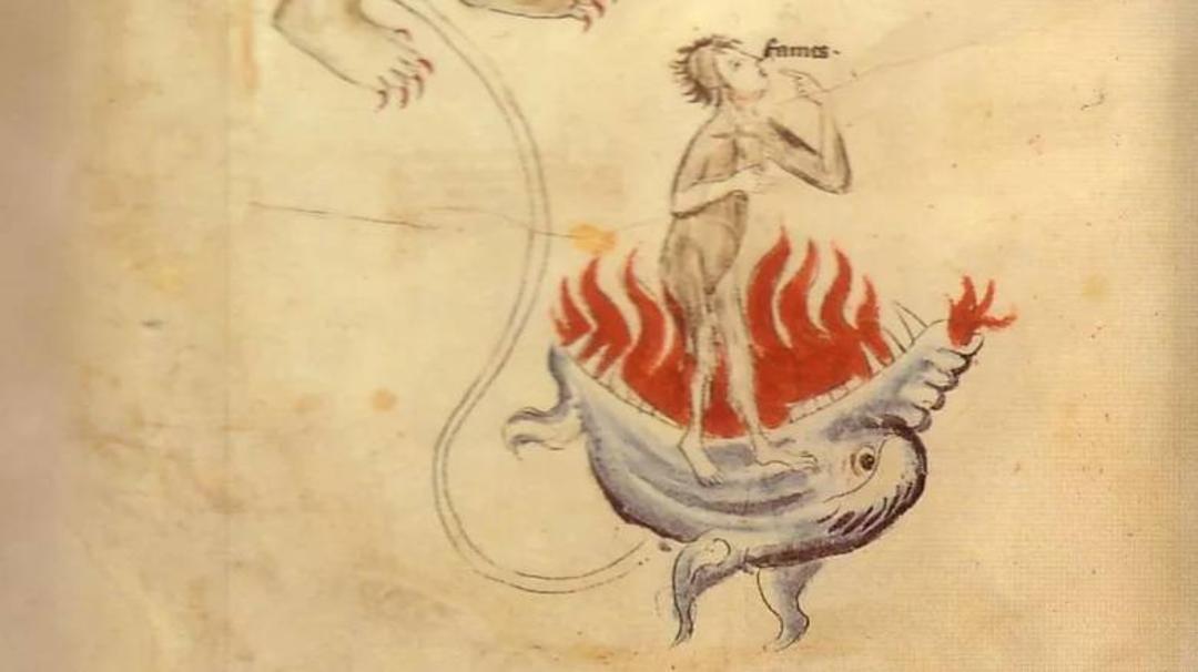 نقاشی باستانی از قحطی