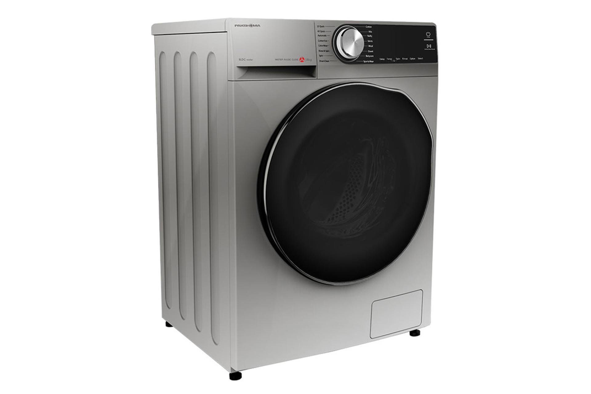 ماشین لباسشویی پاکشوما Pakshoma BWF-40807 نقره ای نمای چپ