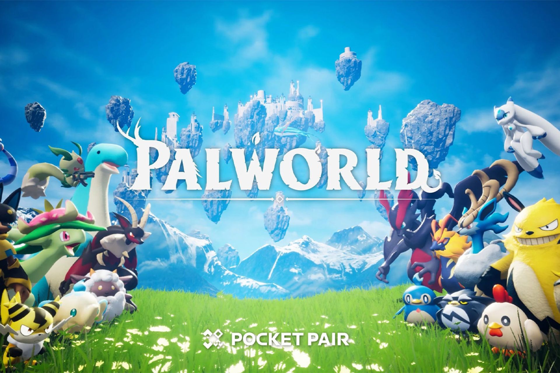 پستر بازی Palworld در محیط سرسبز 