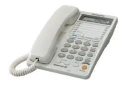 نمای نیمرخ تلفن پاناسونیک KX-T2378MX با نمایش صفحه کلید و نمایشگر