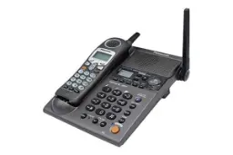 نمای نیمرخ تلفن پاناسونیک KX-TG2360JX با نمایش پایه اصلی و گوشی بی سیم