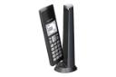 نمای کلی تلفن پاناسونیک KX-TGK220 با نمایش پایه و گوشی بی سیم رنگ مشکی
