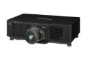 ویدیو پروژکتور پاناسونیک Panasonic PT-MZ11K رنگ مشکی نمای جلو و راست