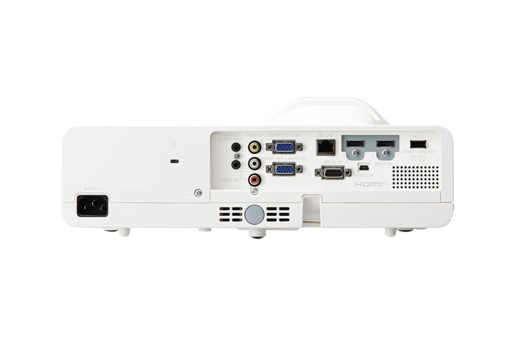 ویدیو پروژکتور پاناسونیک Panasonic PT-TW381R نمای پشت و درگاه ها