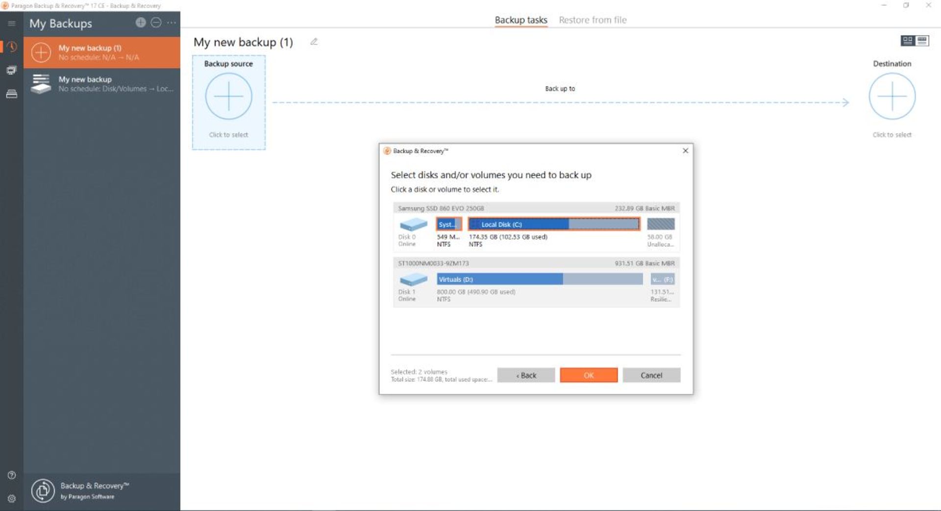 برنامه paragon backup and recovery