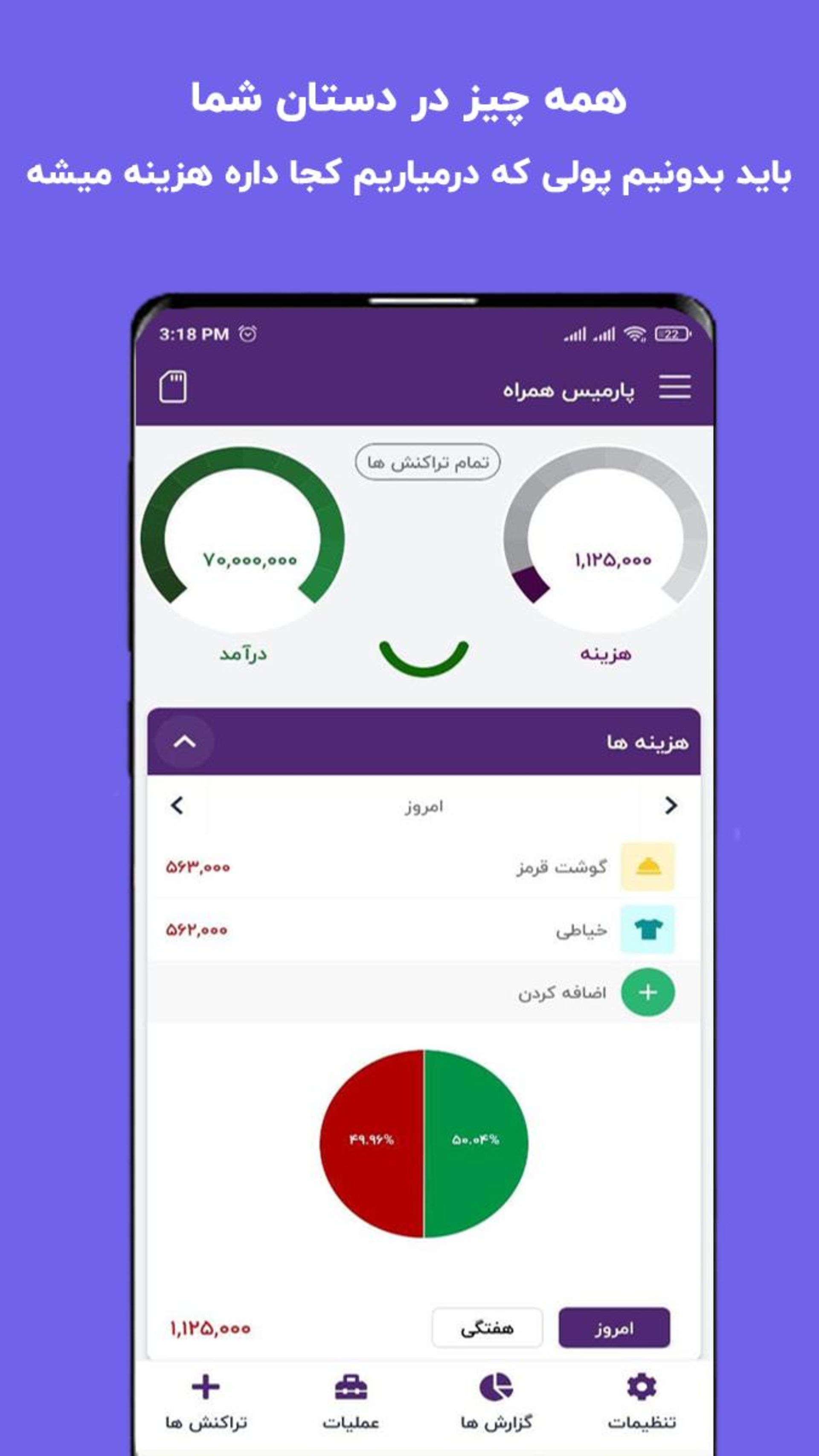 اپلیکیشن حسابدار پارمیس