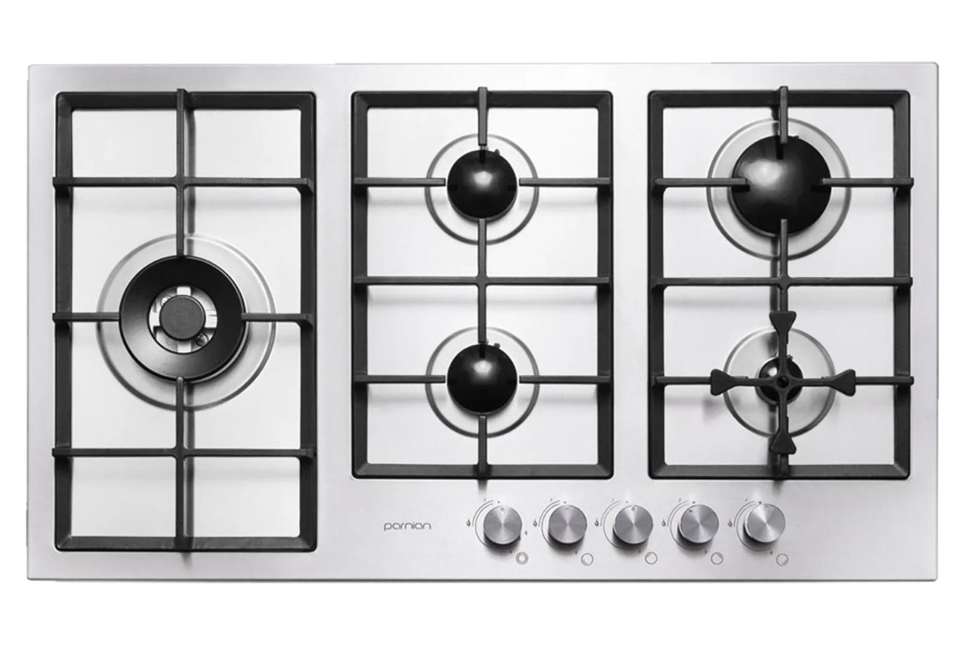 اجاق گاز صفحه ای و رومیزی پرنیان استیل PB 5304 نمای بالا