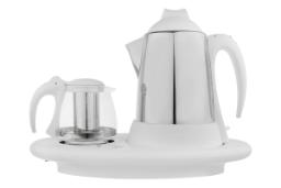 نمای کلی چای ساز پارس خزر TM-3500SP با نمایش قوری و کتری
