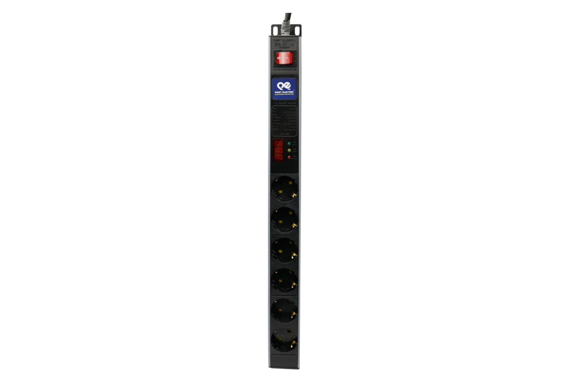 ابعاد و اندازه محافظ ولتاژ پارت الکتریک مدل PE5834